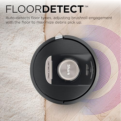 Shark RV2820AE Detect Pro Self-Empty Robot Vacuum with Bagless, 60-day Capacity HEPA Base, 3 Detect & React Technologies, Auto Deep-Clean on Carpets and Hardfloors, NeverStuck Tech, Wi-Fi Black/Bronze - 5