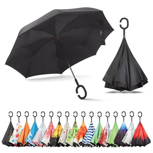 Sharpty Inverted, Windproof, Reverse Umbrella for Women with UV Protection. - 37