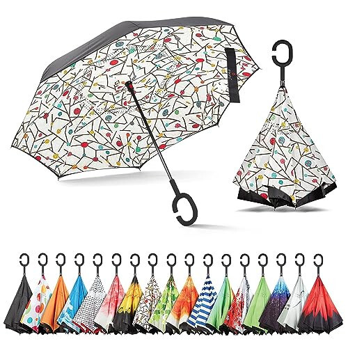 Sharpty Inverted, Windproof, Reverse Umbrella for Women with UV Protection. - 31