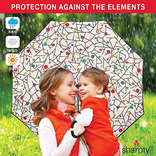 Sharpty Inverted, Windproof, Reverse Umbrella for Women with UV Protection. - 36