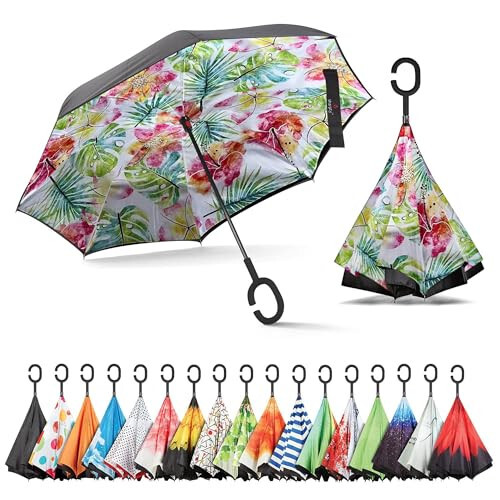 Sharpty Inverted, Windproof, Reverse Umbrella for Women with UV Protection. - 25