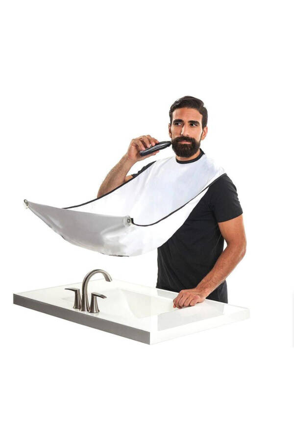 Shaving Apron Hair Beard Cutting Travel Size Shaving Apron Shaving Cover Barber Apron - 1