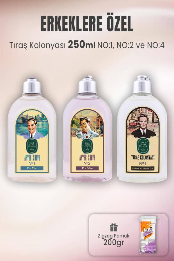 Shaving Cologne Set 1-2-4 And Zigzag Cotton 200 gr - 1