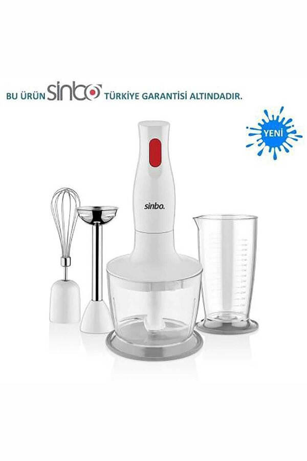 SHB-3147 3 Fonksiyonlu El Blender Seti - Beyaz / 400 Watt - 17