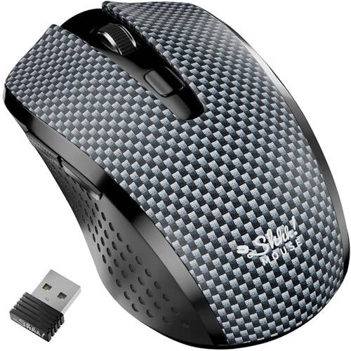 SHHHMOUSE Silent Wireless Mouse – Computer Mouse Wireless, Mouse for Laptop, Mouse USB, Mouse for Chromebook, Mouse Cordless, Mouse Inalambrico, PC Mouse, Computer Mice, Quiet Mouse - 1