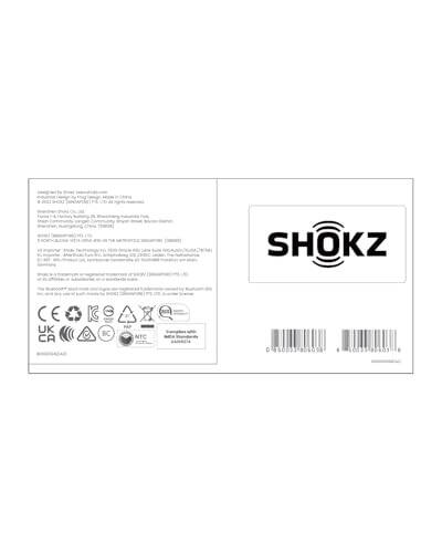 SHOKZ OpenRun (AfterShokz Aeropex) - Açık Kulak Bluetooth Kemik İletimi Spor Kulaklıkları - Ter Dayanıklı Kablosuz Kulaklıklar Antrenman ve Koşu İçin - Dahili Mikrofon, Baş Bandı İle - 2