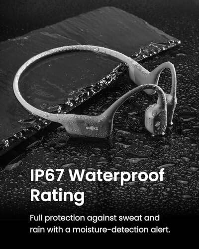 SHOKZ OpenRun (AfterShokz Aeropex) - Ochiq quloq Bluetooth suyak o'tkazuvchanligi sport quloqchinlari - Terga chidamli simsiz quloqchinlar mashqlar va yugurish uchun - O'rnatilgan mikrofon, bosh bog'ichi bilan - 6