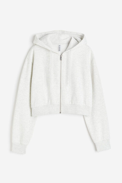 Short Hooded Zip-Up Top - 3