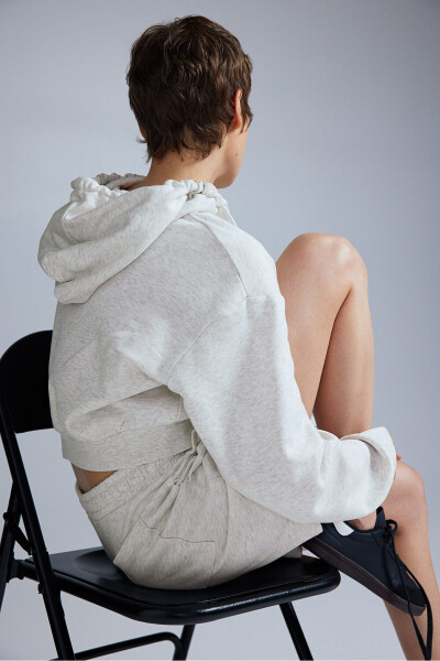 Short Hooded Zip-Up Top - 4