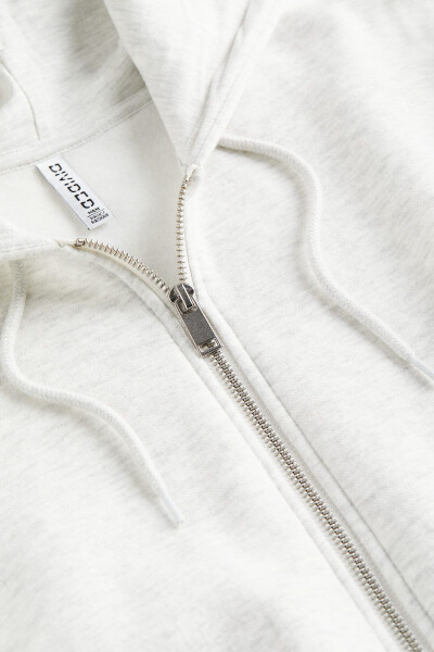 Short Hooded Zip-Up Top - 5