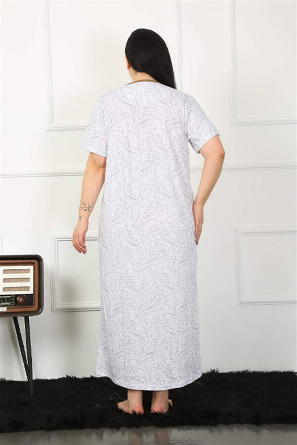 Short Sleeve Coffee Mom Nightgown 1353 - 1