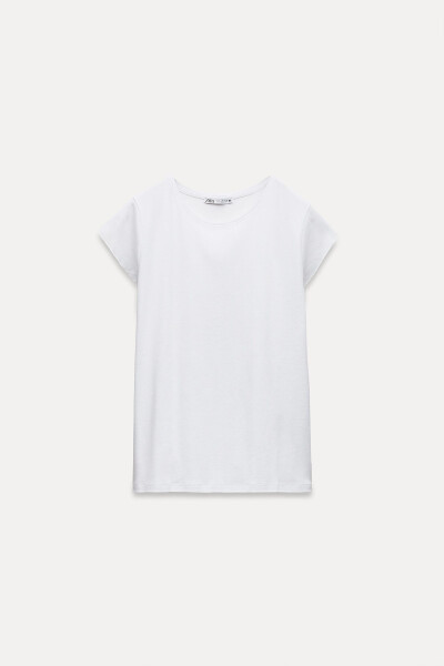 SHORT SLEEVE COTTON T-SHIRT - White - 12