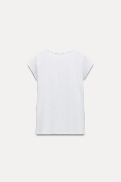 SHORT SLEEVE COTTON T-SHIRT - White - 13