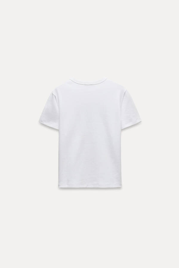 SHORT SLEEVE INTERLOCK T-SHIRT - White - 21