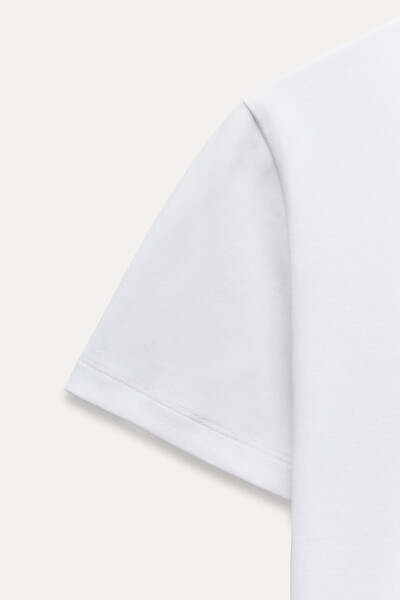 SHORT SLEEVE INTERLOCK T-SHIRT - White - 22