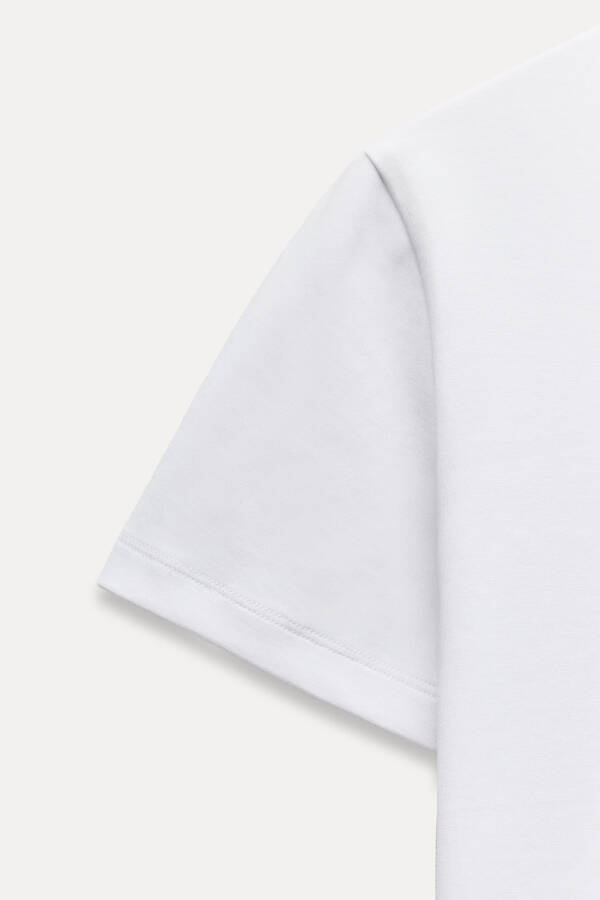 SHORT SLEEVE INTERLOCK T-SHIRT - White - 14