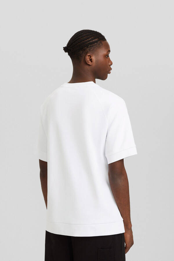 Short-sleeved interlock square neck t-shirt - 2