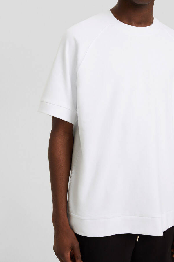 Short-sleeved interlock square neck t-shirt - 3