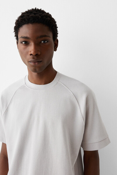 Short-sleeved interlock square neck t-shirt - 4