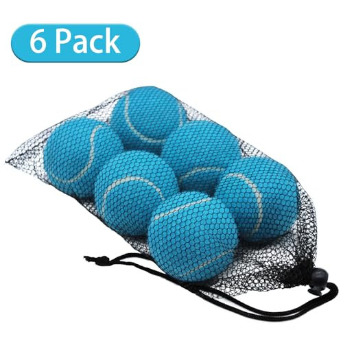 SHYUJAJIE Tennis Balls, 6 Pack Training Tennis Balls, High Elasticity Practice Tennis Balls for Beginner, Exercise Playing Balls for Pet Dog - 2