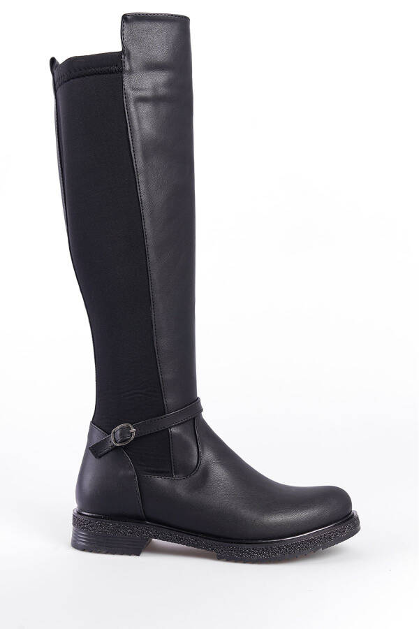 Side zipper, front band detail, boots. - 4