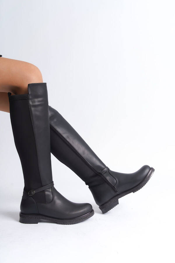 Side zipper, front band detail, boots. - 5