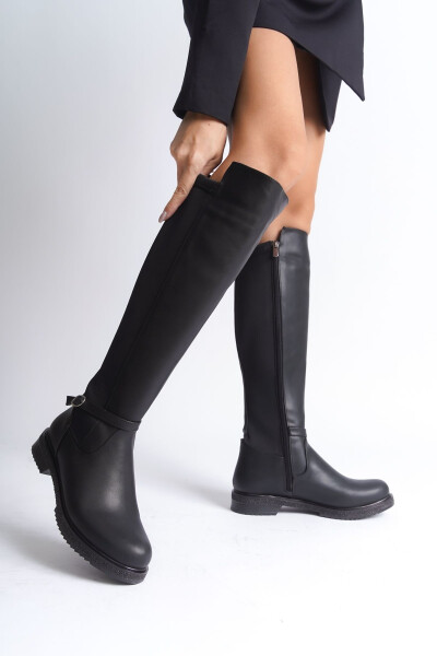 Side zipper, front band detail, boots. - 6