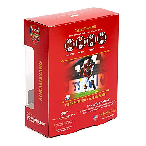 Signables Premium Collectible - Arsenal FC Pierre-Emerick Aubameyang Facsimile Signature - Memorabilia Soccer Official Collectors Item - 3