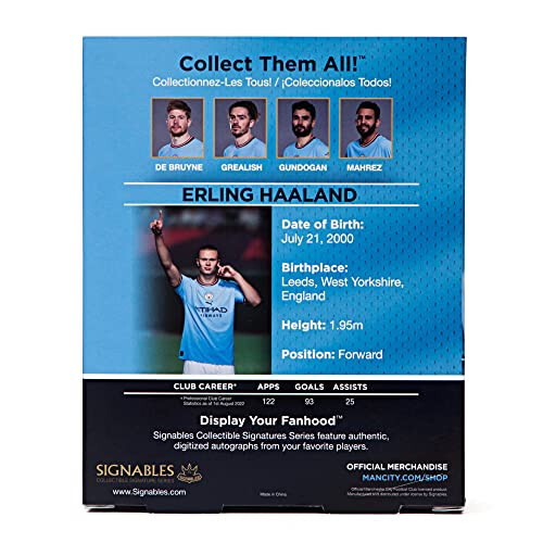 Signables Premium - Man City Collectible - Official Football Facsimile - Premium Soccer Memorabilia Collectible - 5