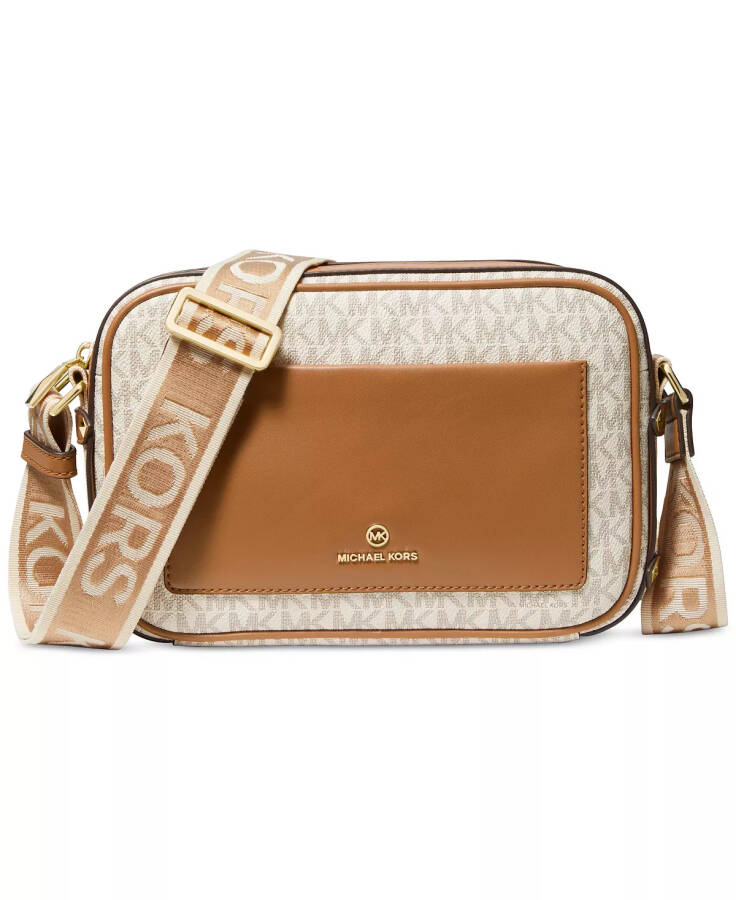 Signature Maeve Large East West Pocket Crossbody Vanilla/ Acorn - 1