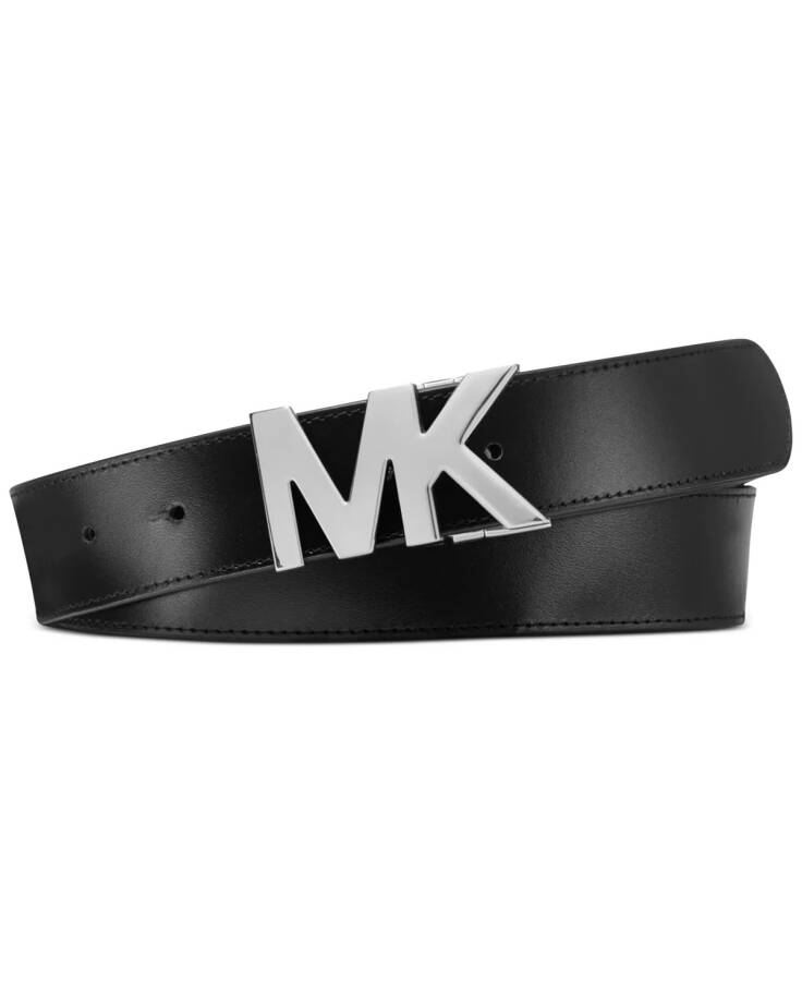 Signature Reversible Logo Buckle Belt Black/Black - 6