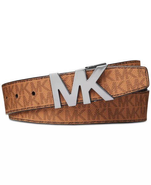 Signature Reversible Logo Buckle Belt Black/Black - 8