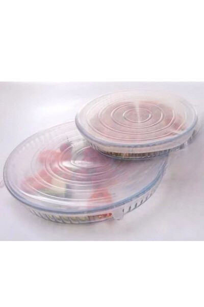 Silicone 2 Size Round Pyrex Lid Set of 2 - 5