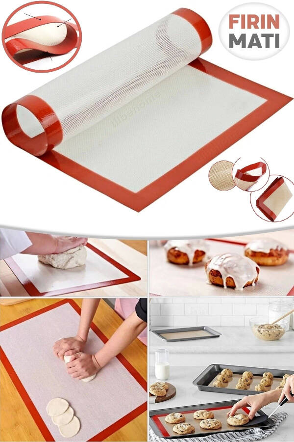 Silicone Baking Mat Non-Stick 40*30 Self-Greased Baking Paper Dough Rolling Mat - 1