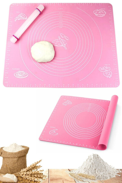 Silicone Dough Rolling Mat with Measurements Heat Resistant Dough Kneading Mat Large Size Kitchen Cake Baking Mat - 7