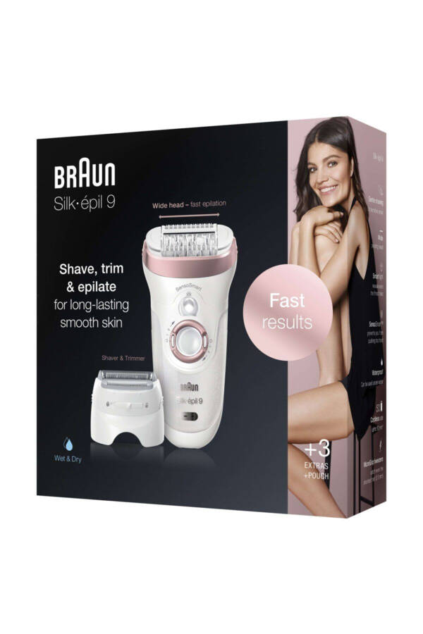 Silk-Epil 9 9720 Sensosmart Epilator Epilating Device SE9720 - 6