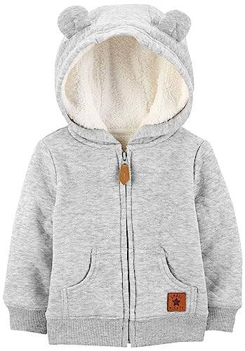 Simple Joys by Carter's Baby Hooded Sweater Jacket with Sherpa Lining - 3