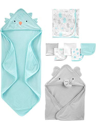 Simple Joys by Carter's Unisex Babies' 8-Piece Towel and Washcloth Set, Multipacks - 5