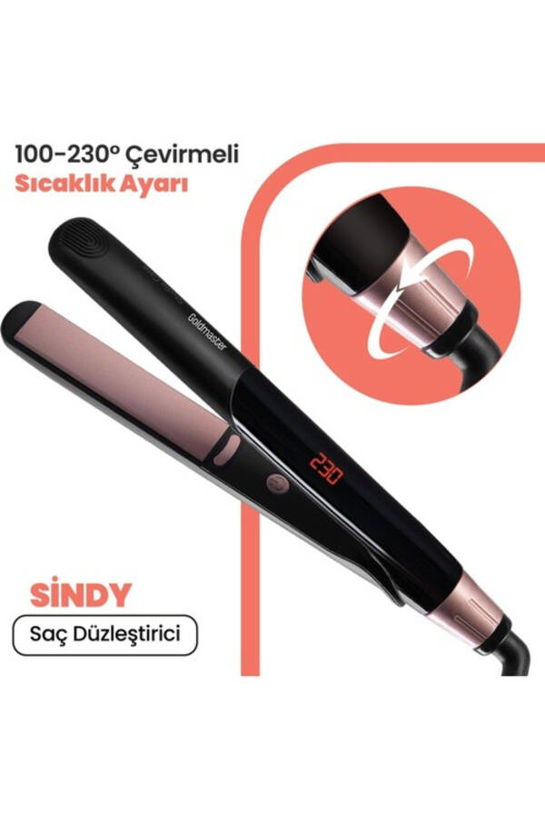 Sindy Digital Ceramic Keratin Slim Plate Hair Straightener and Styler In6144 - 25