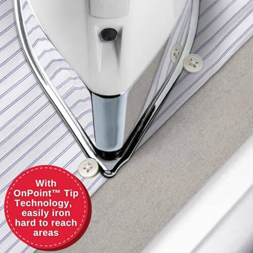 SINGER | White SteamCraft Iron with OnPoint Tip, 300ml Tank Capacity, & 1700 Watts - 2