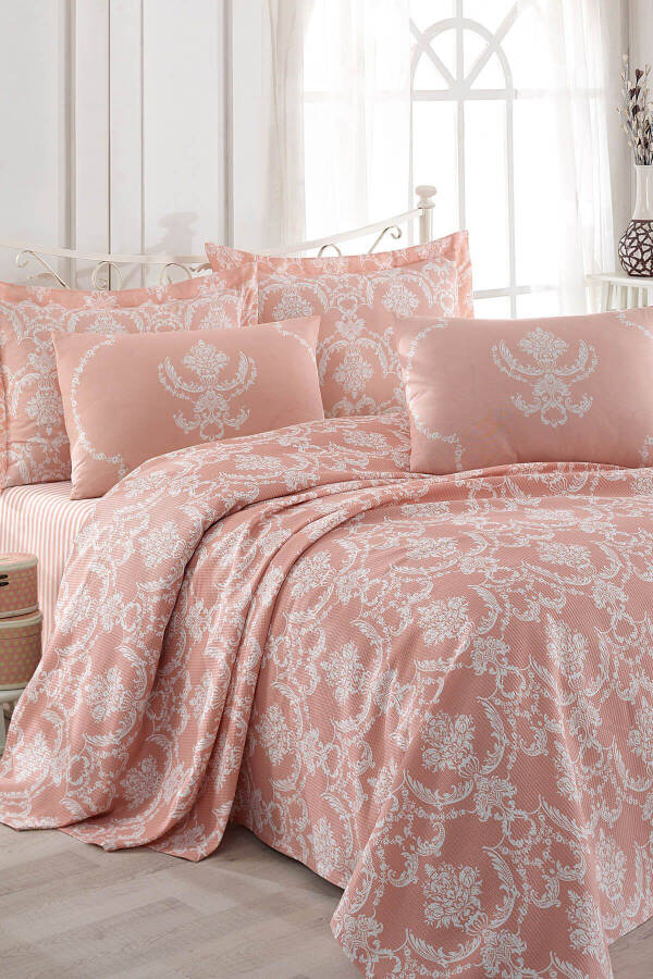 Single Printed Quilt Set Pure Powder - 2