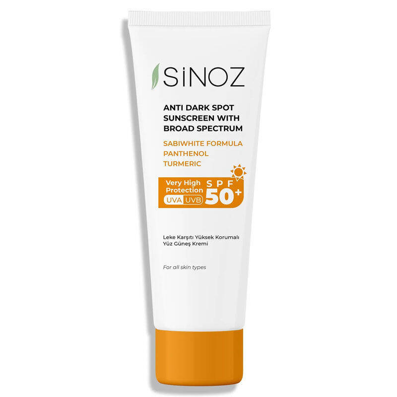 Sinoz Leke Karşıtı Yüz Güneş Koruyucu Krem SPF 50+ 50 Ml - 1