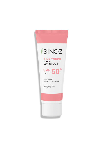 Sinoz SPF 50+ Rang tengni tenglashtiruvchi pushti yuzga mo'ljallangan quyoshdan himoya qiluvchi krem PA++++ - 7