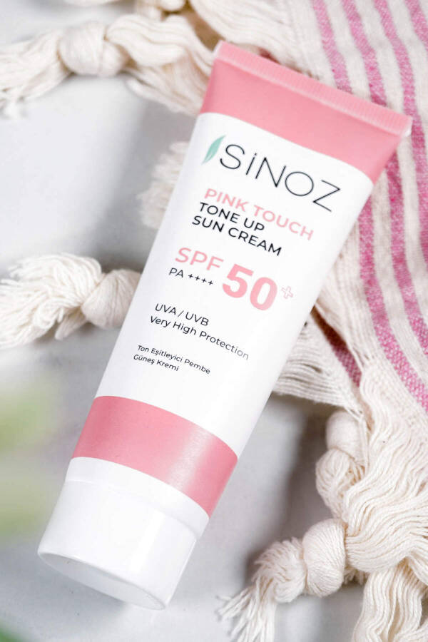 Sinoz SPF 50+ Ton Eşitleyici Pembe Yüz Güneş Kremi PA++++ - 3