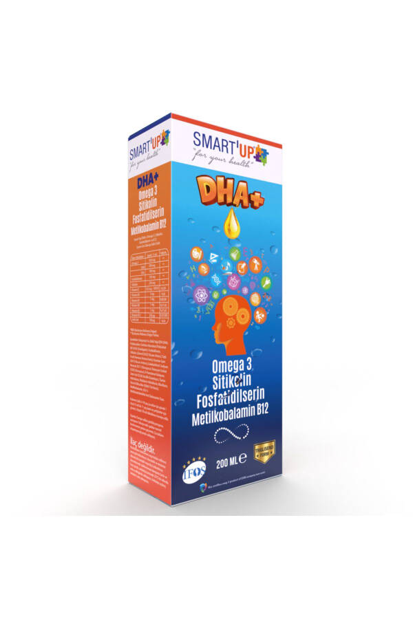 Sitikolin Dha Omega 3 Ve Fosfatidilserin İçeren Balık Yağı B12 ( 200 ml ) - 2