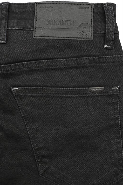 Siyah Slim Fit Pamuklu Eskitme Yıkamalı Jean Kot Pantolon - 7