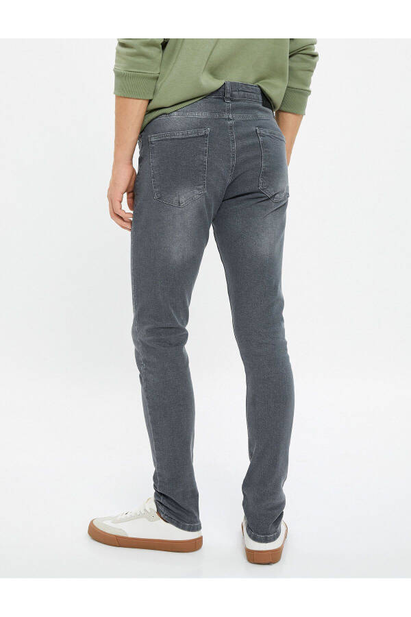 Skinny fit, pocket jeans. Michael Jean brand. - 4