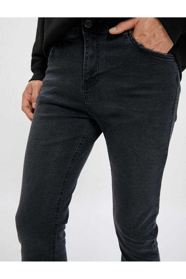 Skinny fit, slim fit, pocket jeans by Michael Jean. - 5