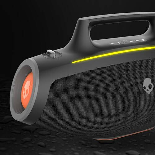 Skullcandy Barrel Bluetooth Boombox Karnay – Suvga Chidamli Simsiz Ko'chma Karnay, LED Yorug'lik Shoushi Rejimi, 12 soatlik Batareya, Ko'p Bog'lanish va USB-C & USB-A Chiqish Zaryadlash bilan - 3