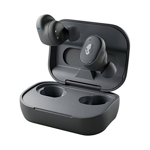 Skullcandy Grind In-Ear Wireless Earbuds, 40 Hr Battery, Skull-iQ, Alexa Enabled, Microphone, Works with iPhone Android and Bluetooth Devices - Chill Grey, S2GTW-P744 - 1